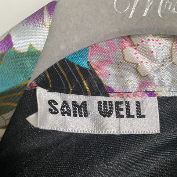 AS NEW SAM WELL SILK LONG ROBE/KIMINO JACKET - ONE SIZE - Picture 12 of 16